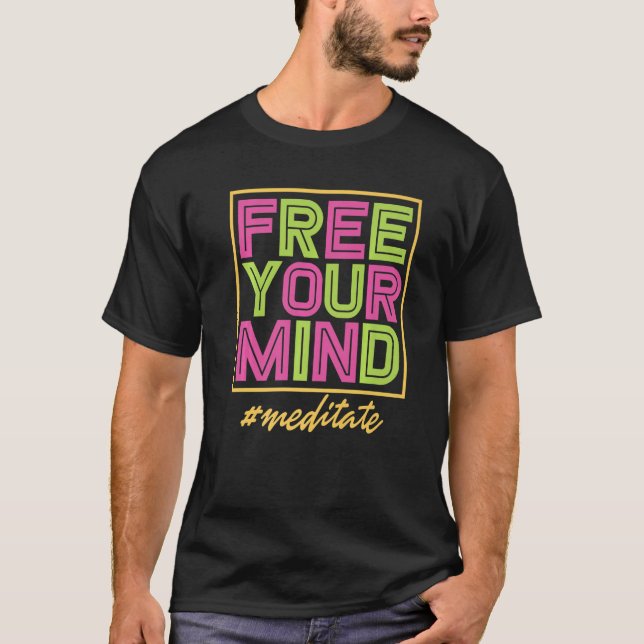 Yoga Meditat Yogi Meditation Yoga T-Shirt (Vorderseite)