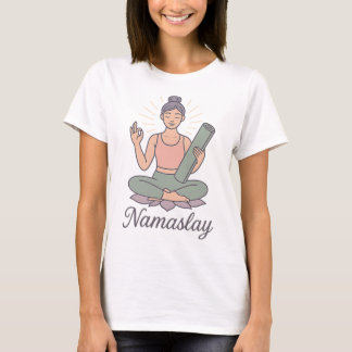 Yoga Meditation Achtsamkeit Lotus Ruhe Energie Nam T-Shirt
