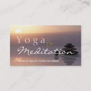 YOGA Meditation Balance Instructor Health Spirit Visitenkarte
