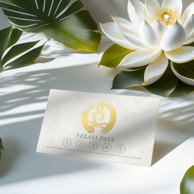 Yoga Meditation Instructor 5 Class Pass OM Loyalty Treuekarte (Von Creator hochgeladen)