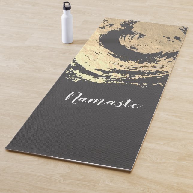 Yoga Meditation Instructor Black & Gold ZEN Symbol Yogamatte (Beispiel)