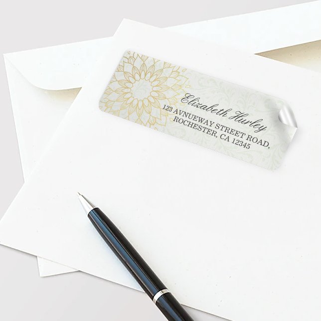 Yoga Meditation Instructor Gold Mandala Blume (Von Creator hochgeladen)