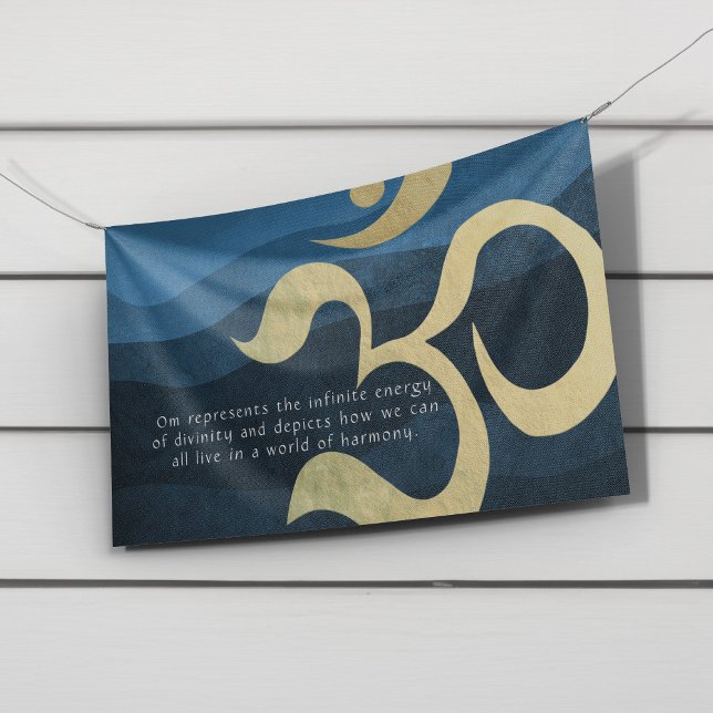 Yoga Meditation Instructor Life Coach OM Quotes Banner (Von Creator hochgeladen)