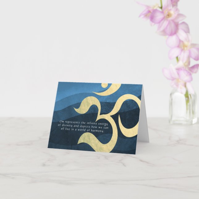 Yoga Meditation Instructor Life Coach OM Quotes Ca Karte (Orchidee)