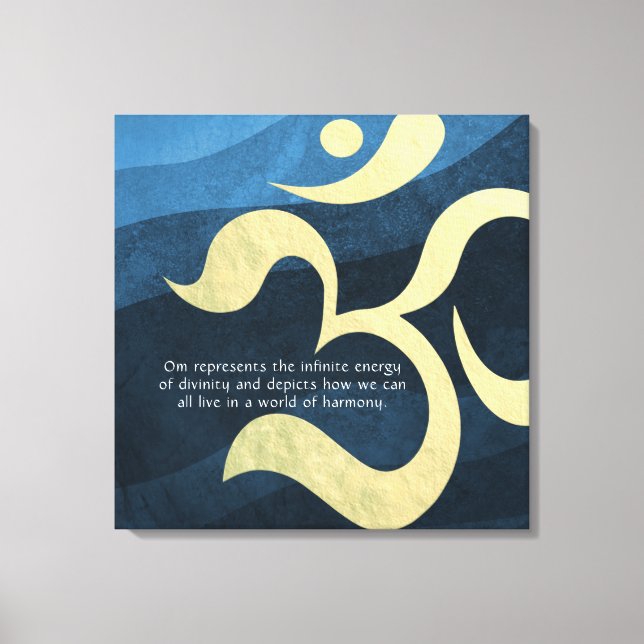 Yoga Meditation Instructor Life Coach OM Quotes Ca Leinwanddruck (Vorderseite)