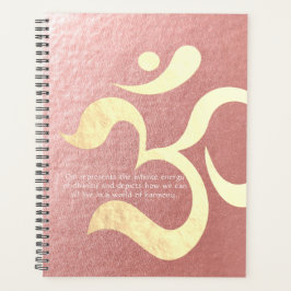Yoga Meditation Instructor Life Coach OM Quotes Planer