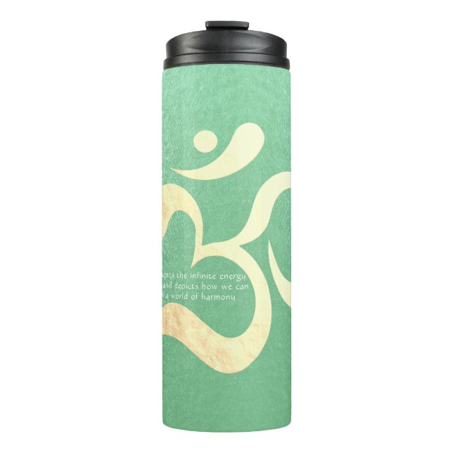 Yoga Meditation Instructor Life Coach OM Quotes Thermosbecher (Vorderseite)