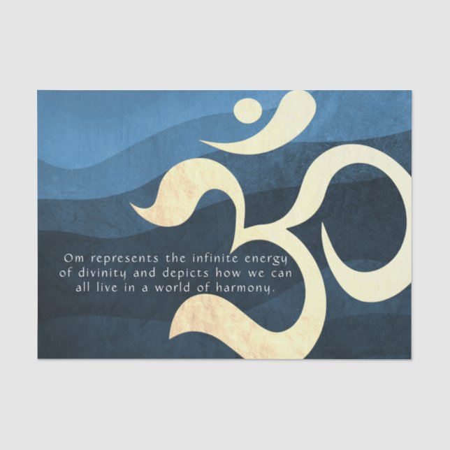 Yoga Meditation Instructor Life Coach OM Quotes Ti Seidenpapier (Vorderseite)