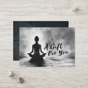 Yoga Meditation Instructor Lotus Pose Tinte Malere Rabattkarte