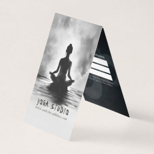 Yoga Meditation Instructor Lotus Pose Tinte Malere Visitenkarten