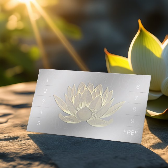 YOGA Meditation Instructor Loyalty Punch Lotus Treuekarte (Von Creator hochgeladen)
