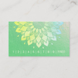 Yoga Meditation Instructor Mandala Loyalty Punch Treuekarte
