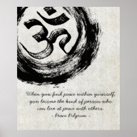 YOGA Meditation Instructor Quotes OM & ZEN Symbole