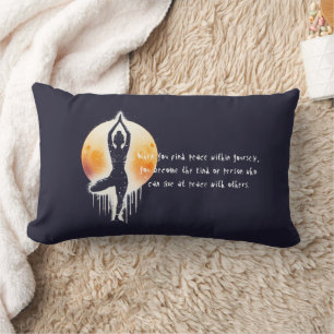 Yoga Meditation Instructor Tree Pose Vollmond Lendenkissen