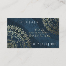Yoga Meditation Lehrer Gold Mandala Loyalitätspunc Treuekarte