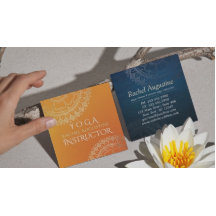 Yoga Meditation Lehrer Moderne Orange Gold Mandala