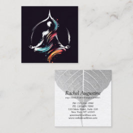 Yoga Meditation Lehrer Reiki Master Quadratische Visitenkarte
