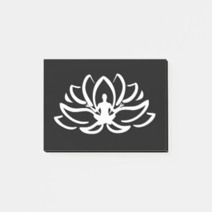 Yoga Meditation Lotus Post-it Klebezettel