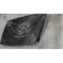 YOGA Meditation Reiki Instructor Schwarz-weiß Lotu