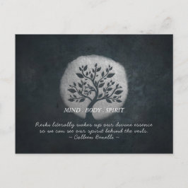 Yoga Meditation Reiki Instructor Silver Tree Zitat Postkarte