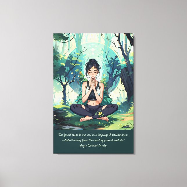 Yoga Meditation Reiki Master Quotes Leinwanddruck (Vorderseite)