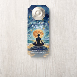 Yoga-Meditation Sternenhimmel Mond Ozean Strand Türanhänger