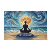Yoga-Meditation Sternenhimmel Mond Ozean Zitat