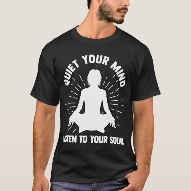Yoga Meditation Übungen Stretch Gym T-Shirt (Vorderseite)