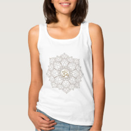 Yoga & Meditation Vintag Om Sign Mandala Namaste Tank Top