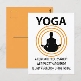 Yoga Meditation Yoga Postkarte