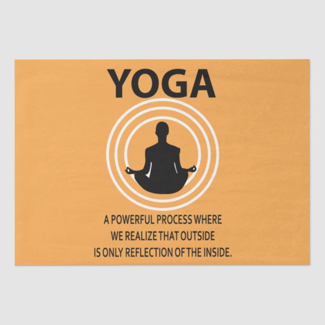 Yoga Meditation Yoga Seidenpapier (Vorderseite)