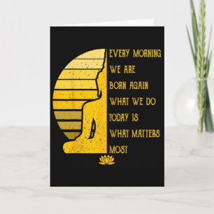 Yoga-Meditations-Buddha-Geschenk Yoga-Lehrer Karte