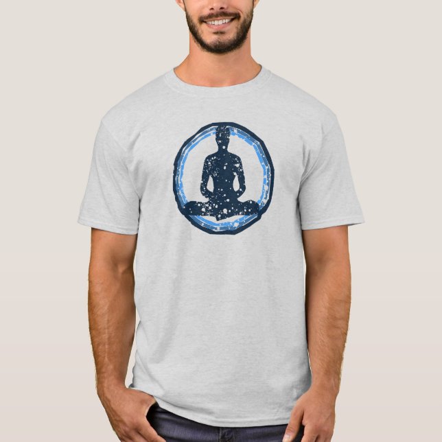 Yoga-Meditations-Grafik-T-Shirt T-Shirt (Vorderseite)