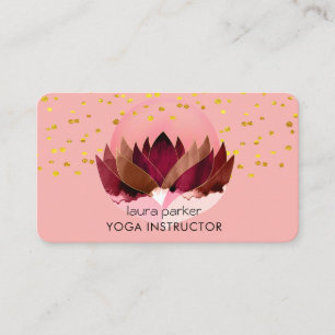 Yoga-Meditations-Lotusblumen-Massage-Wellness Visitenkarte