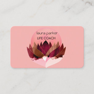 Yoga-Meditations-Lotusblumen-Massage-Wellness Visitenkarte