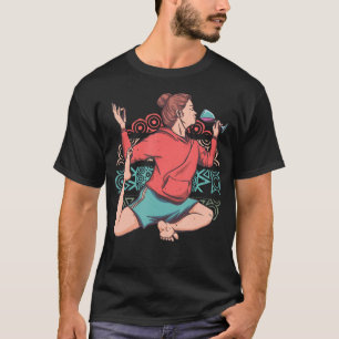 Yoga-Meditations-Mandala-Motiv Spiritualität Lotus T-Shirt