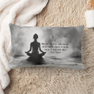 Yoga-Meditationslehrer Lotus-Pose Tintenmalerei Lendenkissen