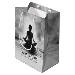 Yoga-Meditationslehrer Lotus-Pose Tintenmalerei Mittlere Geschenktüte