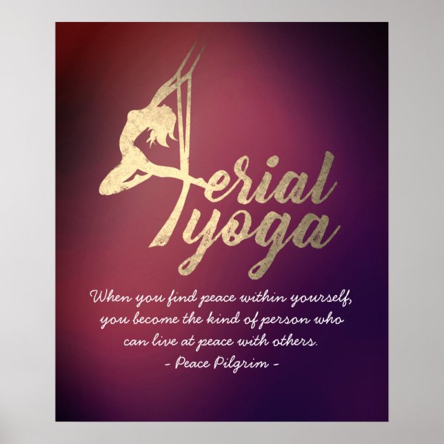 Yoga-Meditationslehrer Pilates-Fitness Poster (Vorne)