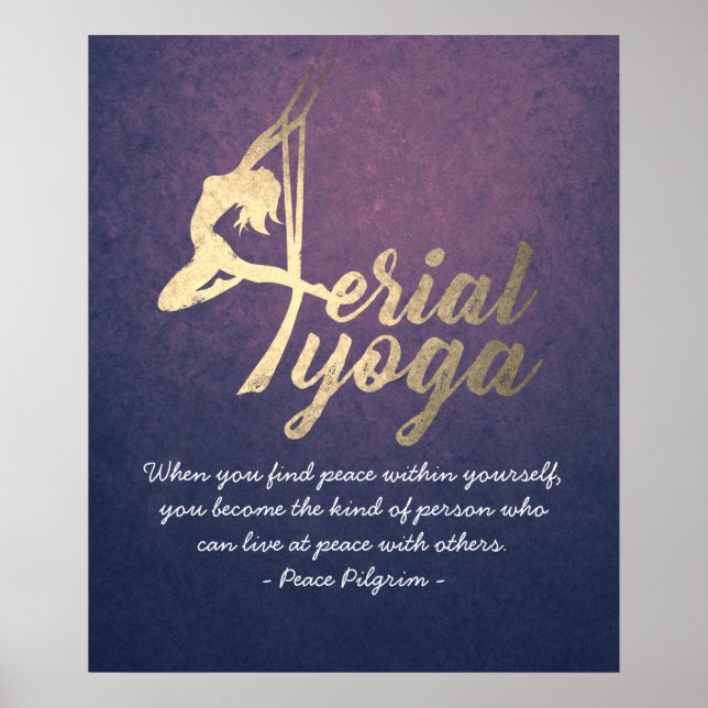 Yoga-Meditationslehrer Pilates-Fitness Poster (Vorne)