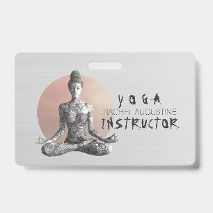 Yoga-Meditationslehrer Reiki-Meister Lotussitz Ausweis