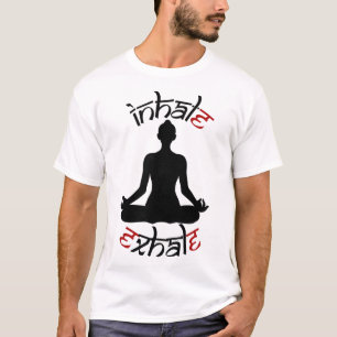 Yoga-Meditationspose Einatmen Ausatmen Entspannung T-Shirt