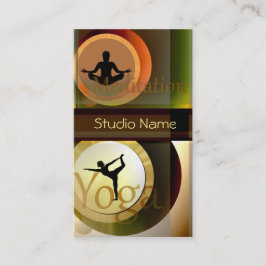 Yoga-Meditationsstudio-Visitenkarte Visitenkarte