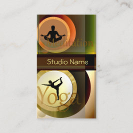 Yoga-Meditationsstudio-Visitenkarte Visitenkarte