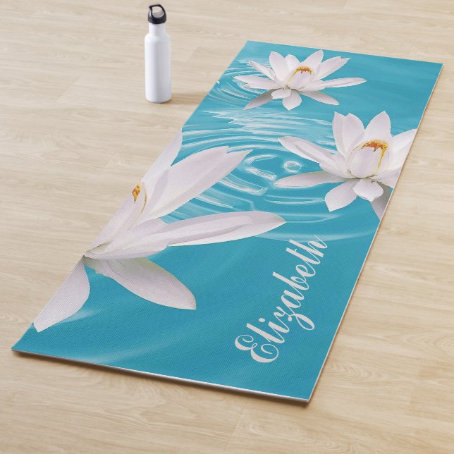 YOGA MEDITING INDIVIDUELLE NAME WHITE LOTUS YOGA M YOGAMATTE (Beispiel)