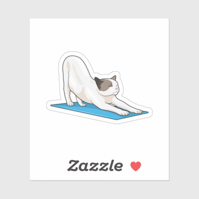 Yoga-Medizin-Fitness Aufkleber (Blatt)