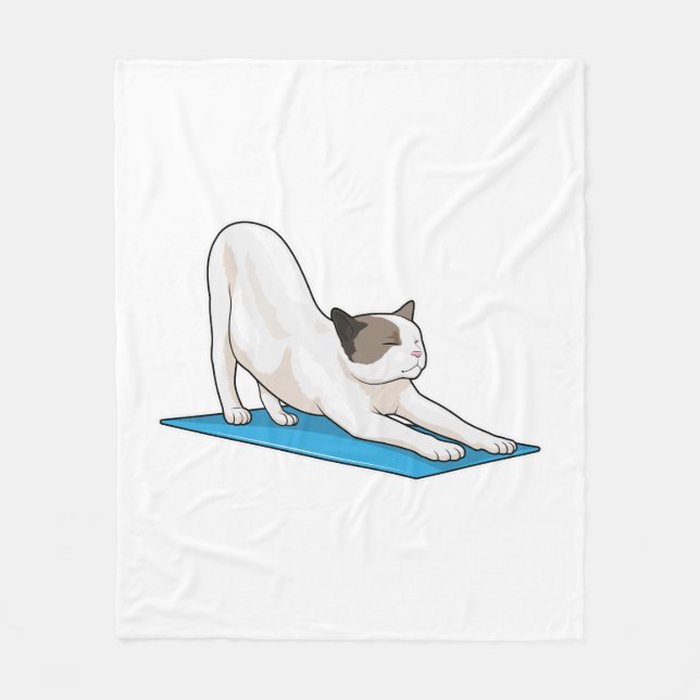 Yoga-Medizin-Fitness Fleecedecke (Vorderseite)