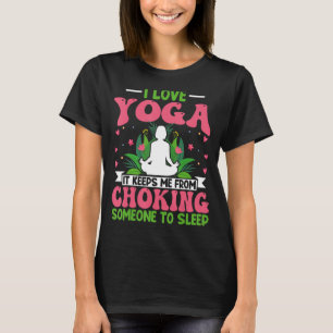 Yoga Medizin - I Liebe Yoga Lotus Blume Zen Yog T-Shirt