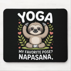 Yoga Meine Lieblingspose Napasana Faultier _1 Mousepad
