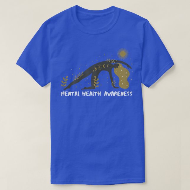 Yoga Mental Health Awareness für Frauen 7037 3117 T-Shirt (Design vorne)